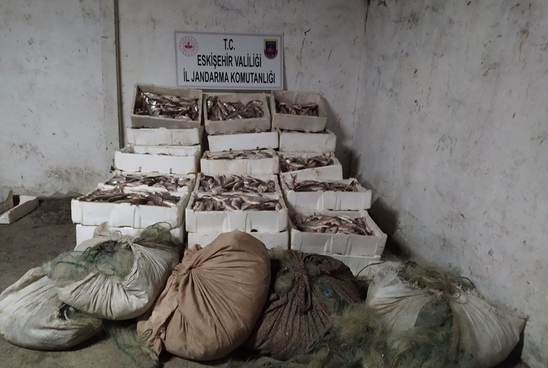 Eskişehir’de köpek maması yapmak için avlanma yasağı olan dönemde balık tutan 4 kişi suçüstü yakalandı ve toplamda 31 bin 320 lira idari para cezası uygulandı.